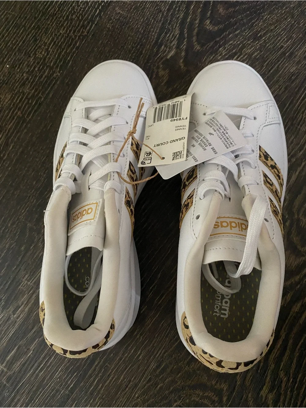 adidas white low